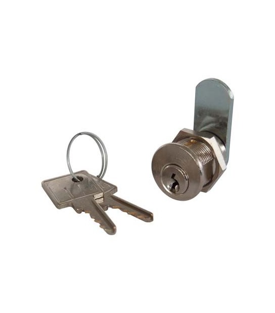 Meroni Serratura A Cilindro Leva Dritta 22 Meroni Ottone Cromato F.Mm 20 L.Mm 25