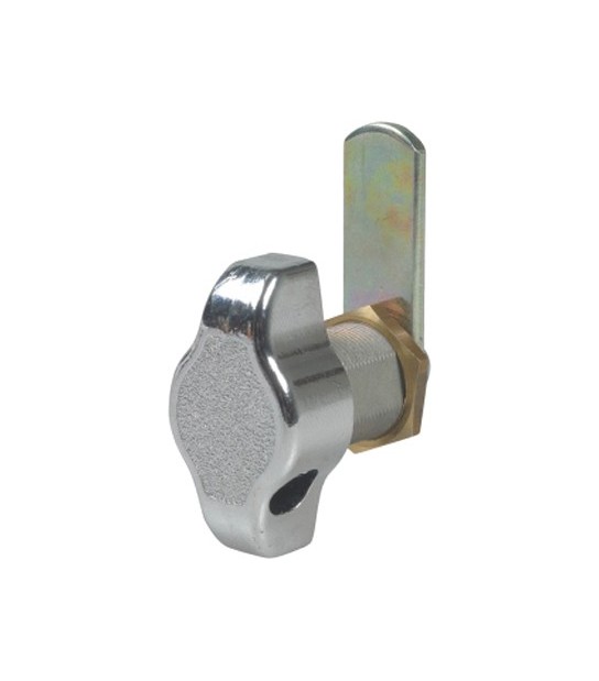 Ibfm Serratura + Pomo Lucchettabile Leva Dritta 153 Acciaio Cromato F.Mm 18,6 L.Mm 20