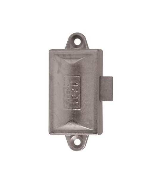 Mrcas Serratura Ad Aste Rotanti Zama Nichelata Mm 76X32 Chiave 1 Leva Mm 17X20