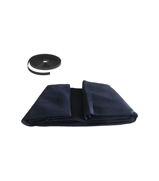 Effe Zanzariera Finestra A Strappo Effe Poliestere Nero Cm 130 H.Cm 150