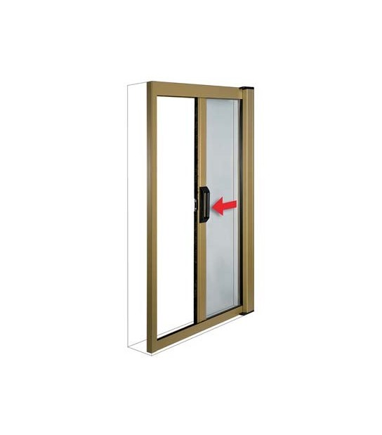 Irs Zanzariera Kit Porta Sottile Irs Bianco Ral 9010 Fibra Vetro/Pvc Cm 140 H.Cm 240