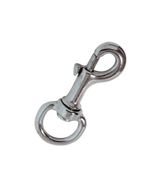 Hand Moschettone Redine Ottone Nichelato + Girello L.Mm 65+3/8