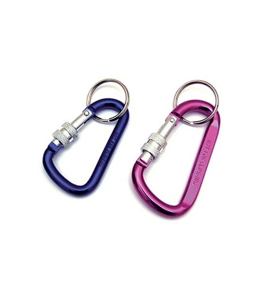 Moschettone Portachiave A Pera + Vite Chiusura Alluminio Mix Colori Mm 70