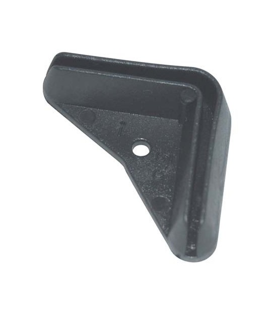 Puntale X Asta Metallica Pe Nero Mm 35X35 Ambidestro