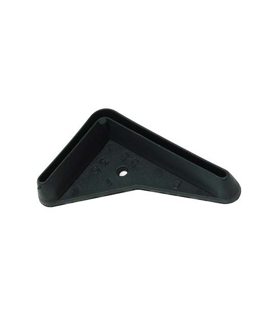 Puntale X Asta Metallica Pe Nero Mm 35X55 Dx