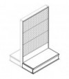 Trasformazione A Gondola Scaffale Market Schienale Mix Ral 9016 Cm 100 H.Cm 155