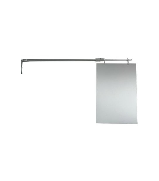 Cartello Avvisi Scaffale Market A4 Asta Telescopica Cm 60-90 + Gancio Cremagliera