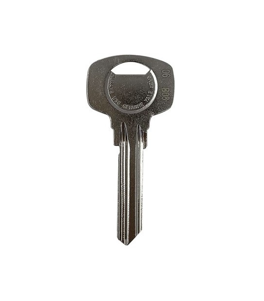 Yale Chiave Piatta Yale 1006 Dx 6 Perni Originale Ottone Nichelato