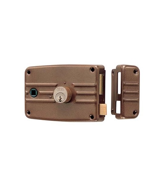 Iseo Serratura Legno Applicare 485603 Iseo C.Tondo Fisso M3+Scr+Q8 E.Mm 60 Dx