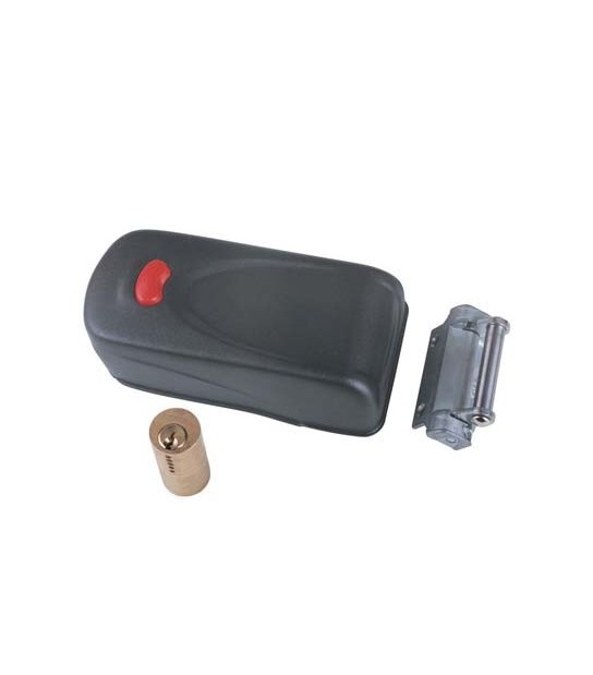 Cisa Serratura Metallo Applicare Elettrika 1A731 Cisa Zincata C.Tondo Fisso +Pulsante E.Mm 50/80 Dx/Sx