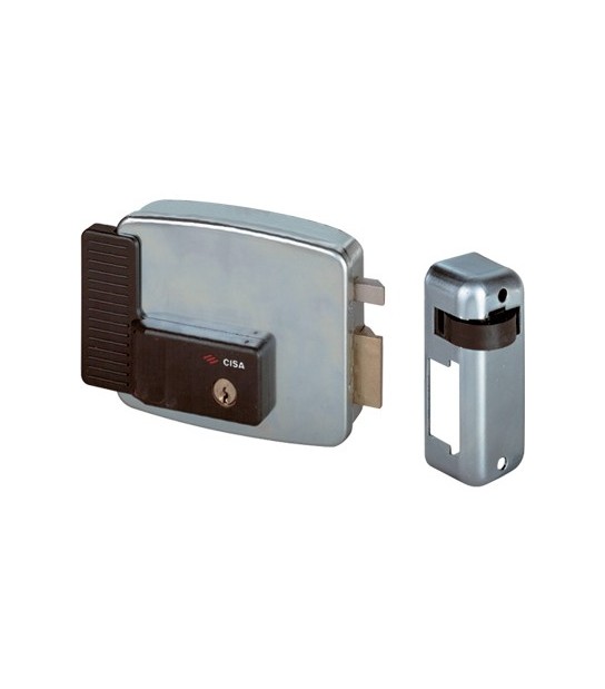 Cisa Serratura Metallo Applicare Elettr 11921 Int Cisa Zincata C.Tondo Fisso+Scr E.Mm 60 Dx