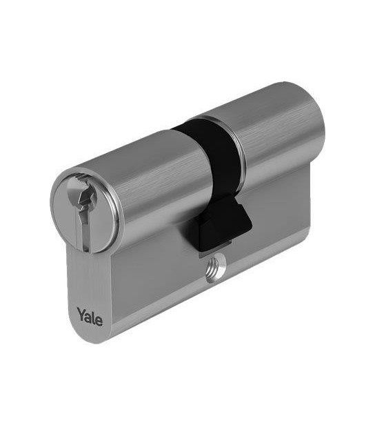Yale Cilindro Sagomato Y500 Yale Ottone Nichelato Chiavi 3 Camma Din Mm 70 30+40