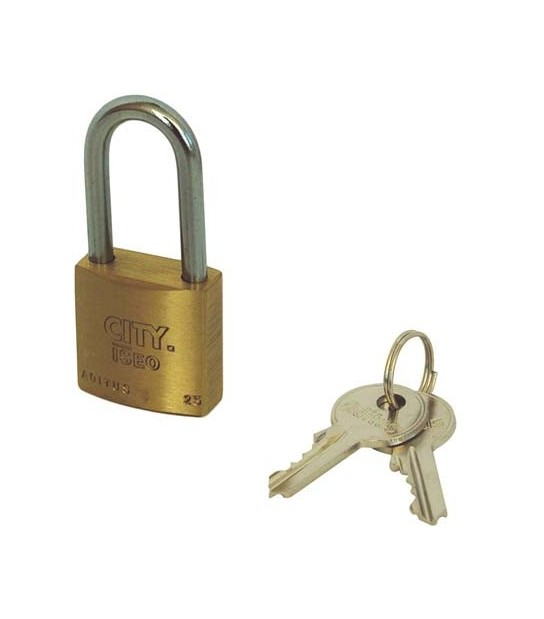 Iseo Lucchetto Arco Lungo Aditus Ka Iseo Ottone Arco Cromato Chiavi 2 Mm 30X46