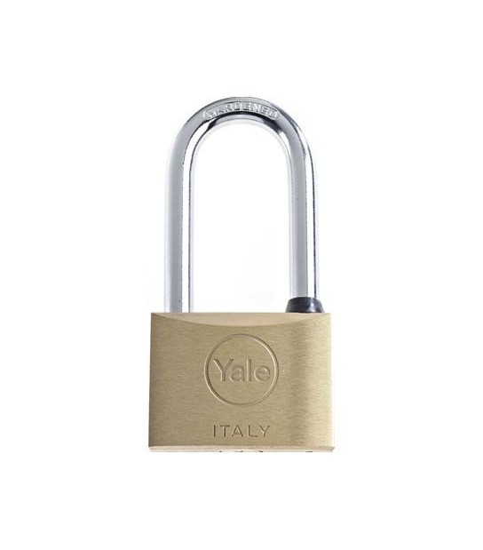 Yale Lucchetto Arco Extralungo Yale Ottone Arco Cromato Chiavi 2 Mm 30X40