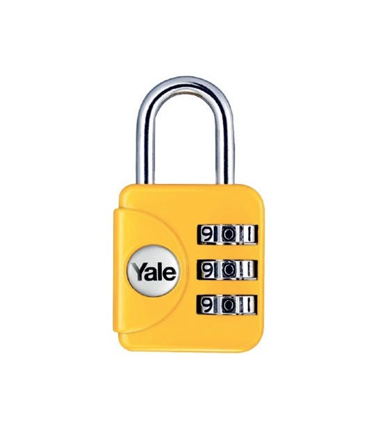 Yale Lucchetto A Combinazione Yp1 Yale Acciaio Verniciato Arco Cromato Mm 28