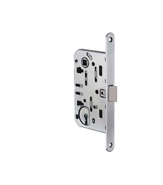 Bonaiti Serratura Legno Infilare B-Bitter T60 Bonaiti I.Mm 90 F.Mm 18 E.Mm 50 B.Tondo Cromo Opaco