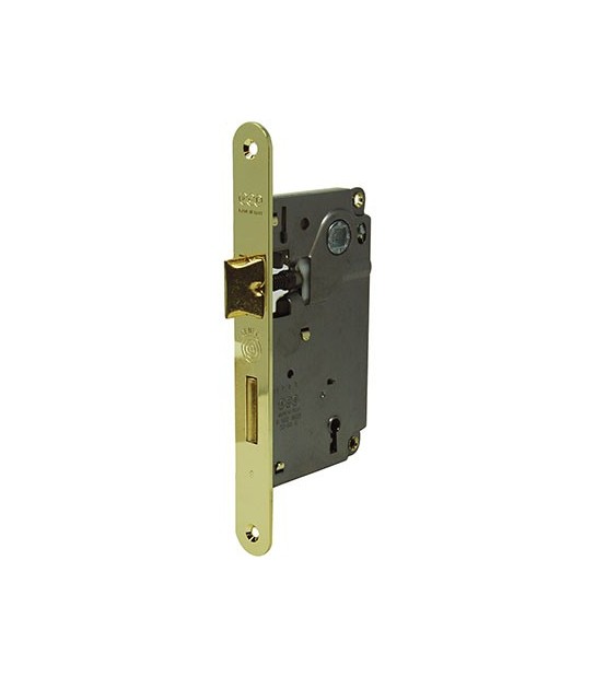 Agb Serratura Patent B.Tondo Ottonato Centro Agb I.Mm 90 F.Mm 22 E.Mm 50