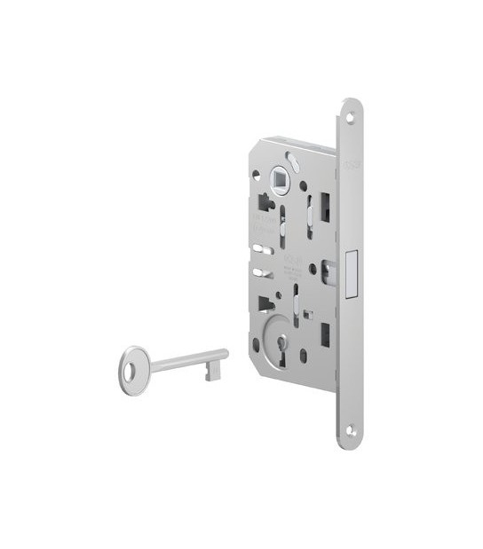 Agb Serratura Patent B.Tondo Cromo Opaco Polaris Agb I.Mm 90 F.Mm 18 E.Mm 50