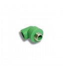 Prisma Gomito 90Â° Filettato Maschio PPR Verde PN25 20x1/2 mm.