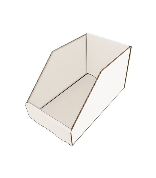 Contenitore Bocca Lupo Cartone Bianco Idrorepellente Mm 200X350 H.Mm 200