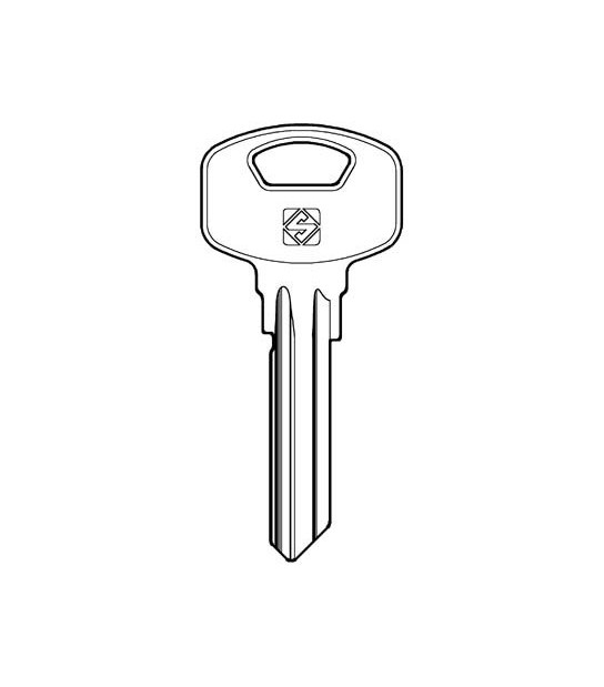 Silca Chiave Piatta Yale Ya91 Silca Ottone Nichelato