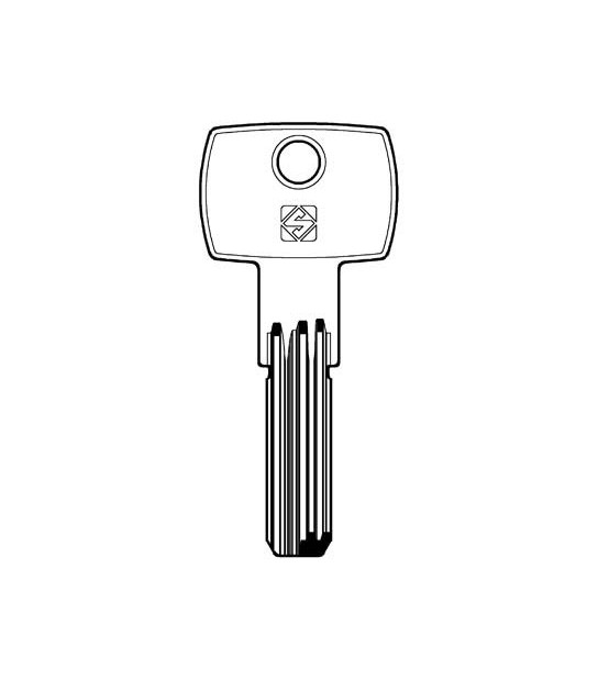 Silca Chiave Punzonata Wally Wa8 Silca Ottone Nichelato