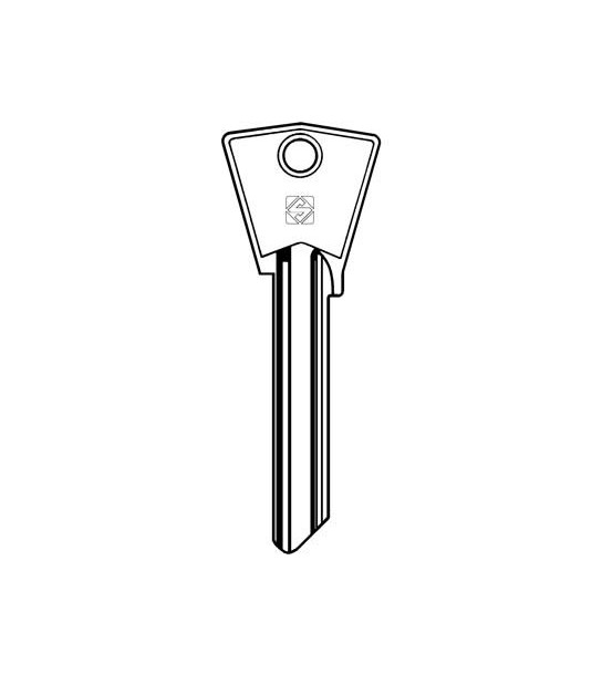Silca Chiave Piatta Gentili Cil6 Silca Ottone Nichelato