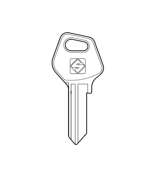 Silca Chiave Piatta Fasem Fm1 Silca Ottone Nichelato