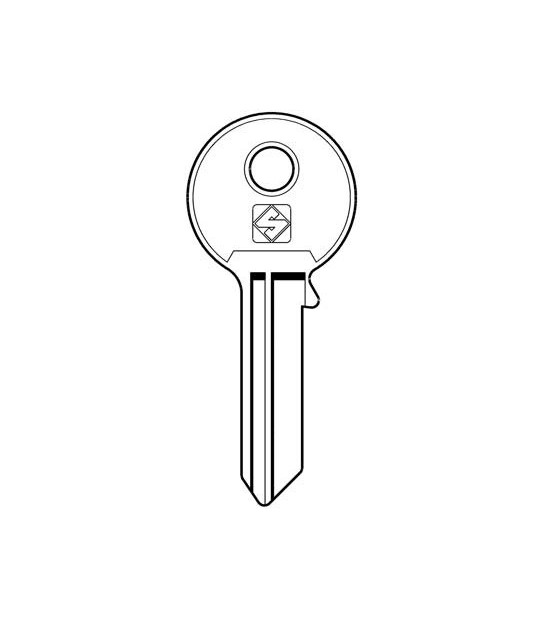 Silca Chiave Piatta Fasem Fm090 Silca Ottone Nichelato