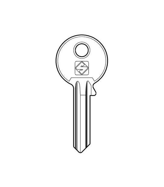 Silca Chiave Piatta Iseo Ie3 Silca Ottone Nichelato