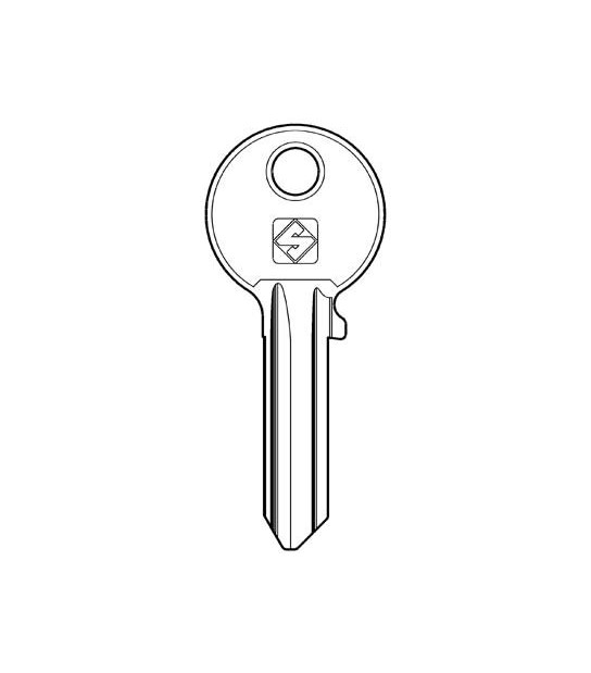 Silca Chiave Piatta Iseo F5 Ie6 Silca Ottone Nichelato