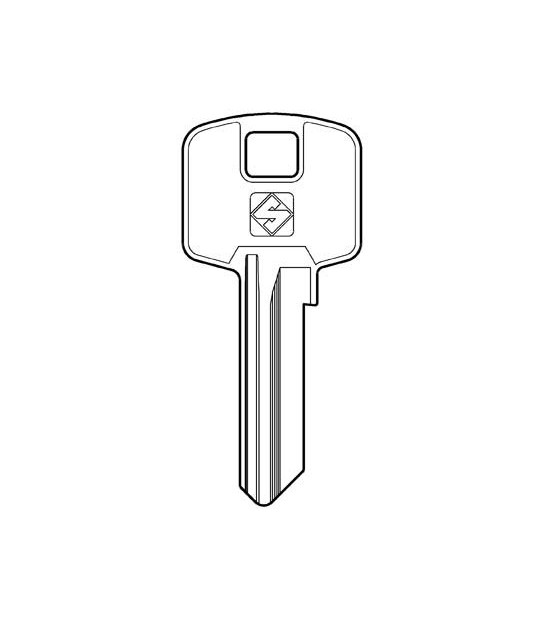 Silca Chiave Piatta Meroni Mer8 Silca Ottone Nichelato