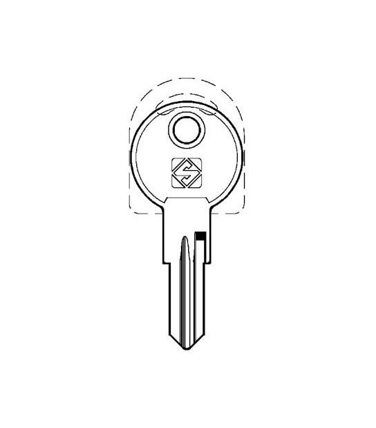 Silca Chiave Piatta Meroni Mer36 Silca Casellario Ottone Nichelato