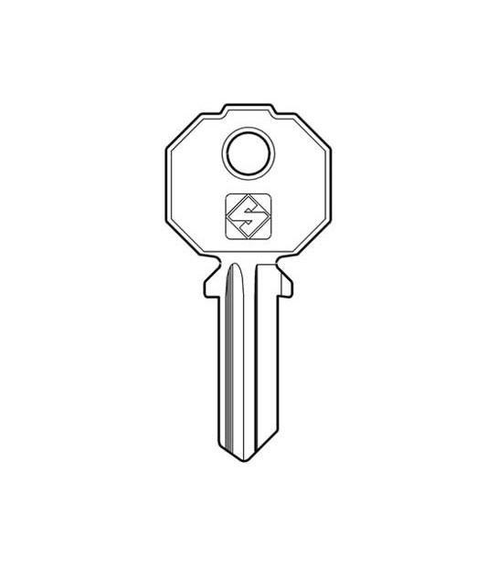 Silca Chiave Piatta Prefer Pf2 Silca Ottone Nichelato