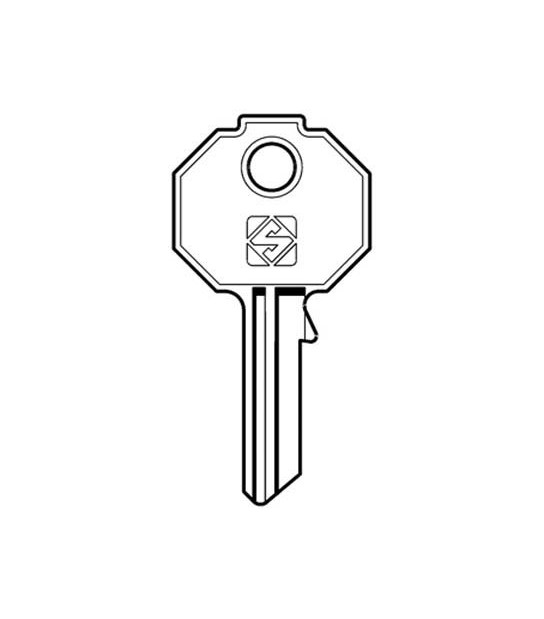 Silca Chiave Piatta Prefer Pf1 Silca Ottone Nichelato