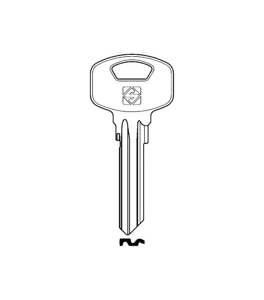 Silca Chiave Piatta Yale Ya91Sm Silca Ottone Nichelato