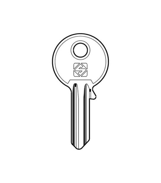 Silca Chiave Piatta Universale Ul060 Silca Ottone Nichelato