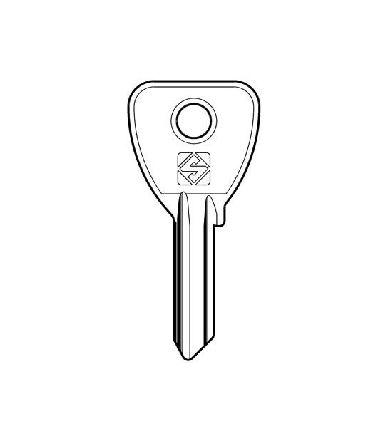 Silca Chiave Piatta Omec Oc074 Silca Acciaio Nichelato