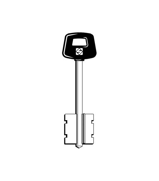 Silca Chiave Doppia Mappa Cisa 5Cs10P Silca Ottone Nichelato
