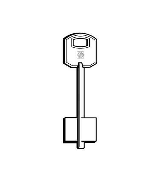 Silca Chiave Doppia Mappa Feb 5Feb1 Silca Ottone Nichelato