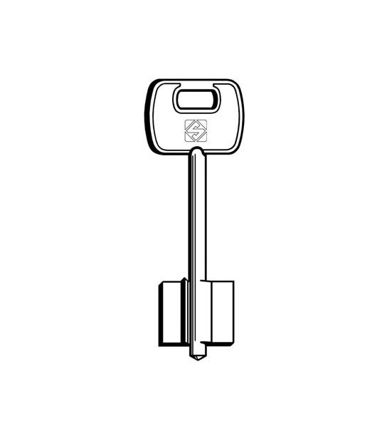Silca Chiave Doppia Mappa Iseo 5Ie9 Silca Ottone Nichelato