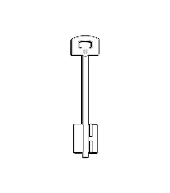 Silca Chiave Doppia Mappa Securemme 5Scm12 Silca Ottone Nichelato