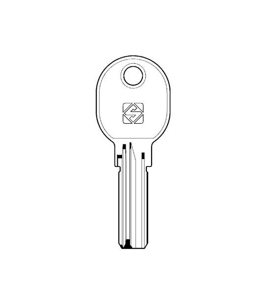 Silca Chiave Punzonata Iseo R6 R7 Ie15 Silca Ottone Nichelato