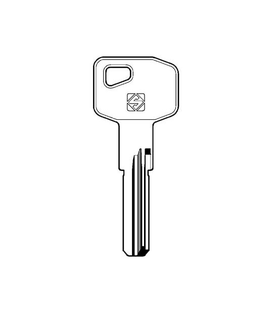 Silca Chiave Punzonata Mg Monti Mg9 Silca Ottone Nichelato