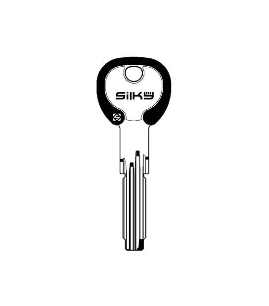 Silca Chiave Punzonata Cisa Cs70Dz Silky Silca Ottone Nichelato