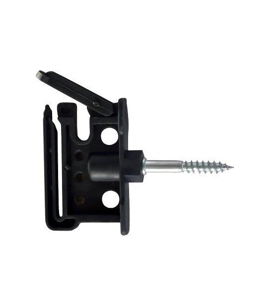 Stars Isolatore Elettrorecinzione Piatto Duo Vite Legno X Filo + Corda + Fettuccia Max Mm 40