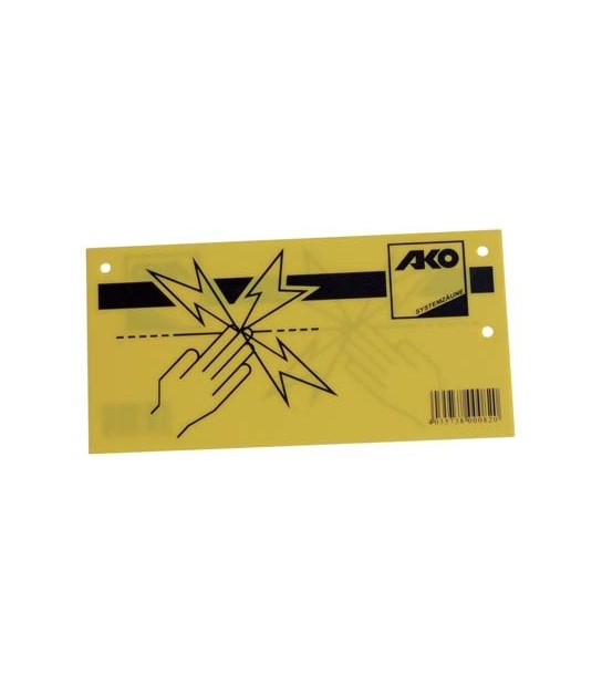 Kerbl Targa Elettrorecinzione Pp Giallo/Nero