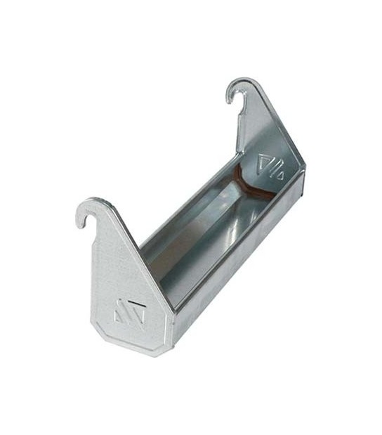 Mangiatoia Abbeveratoio Avicoli A Ganci Acciaio Zincato Cm 40