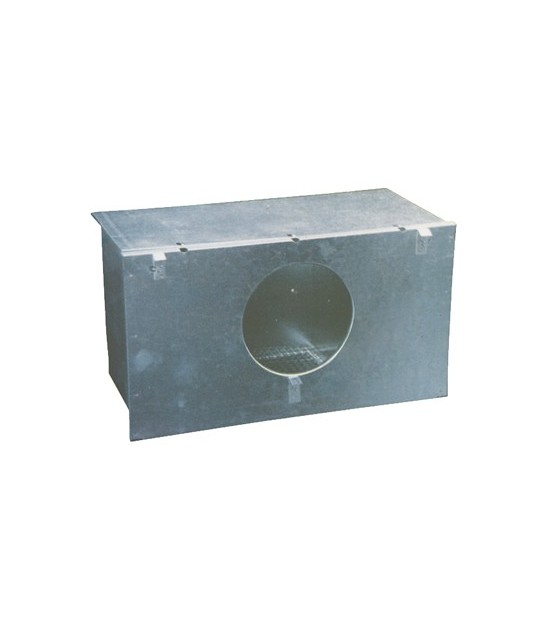 Nido Esterno X Gabbia Conigli Omz Acciaio Zinc Cm 45X24 H.Cm 25