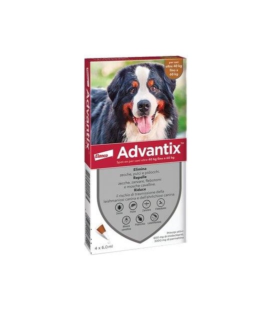 Elanco Antiparassitario Advantix Cani Elanco Kg 40+ Cf:Pz 4